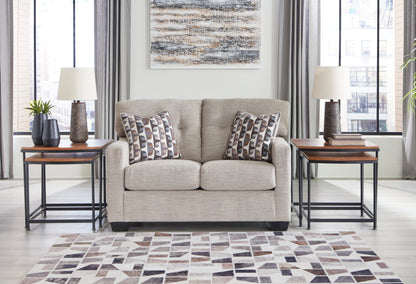 Haines Furniture Outlet - Ashley Furniture - Mahoney Living Room - Loveseat / Pebble - 3100435