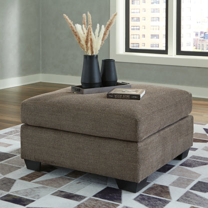 Haines Furniture Outlet - Ashley Furniture - Mahoney Living Room - Oversized Accent Ottoman / Chocolate - 3100508
