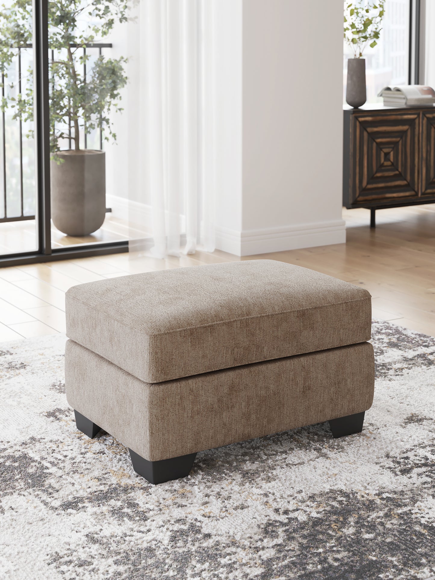 Haines Furniture Outlet - Ashley Furniture - Olten Living Room - Ottoman / Mocha - 3130414