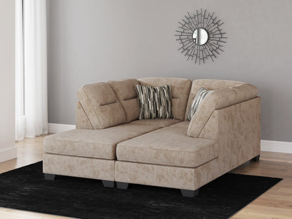 Haines Furniture Outlet - Ashley Furniture - Olten Sectional - RAF 2-Piece Super Chaise / Mocha - 31304S3