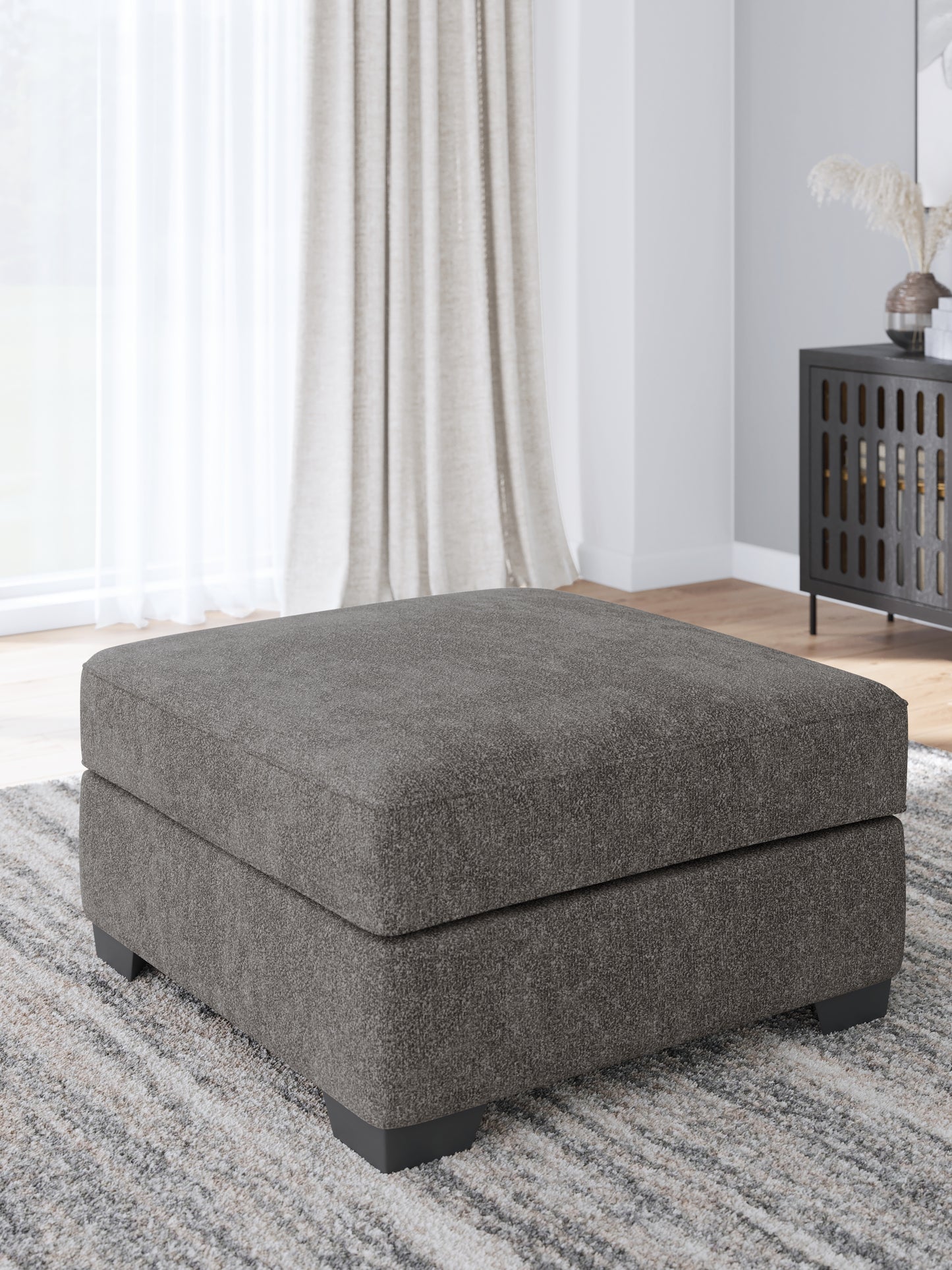 Haines Furniture Outlet - Ashley Furniture - Olten Living Room - Oversized Accent Ottoman / Graphite - 3130508