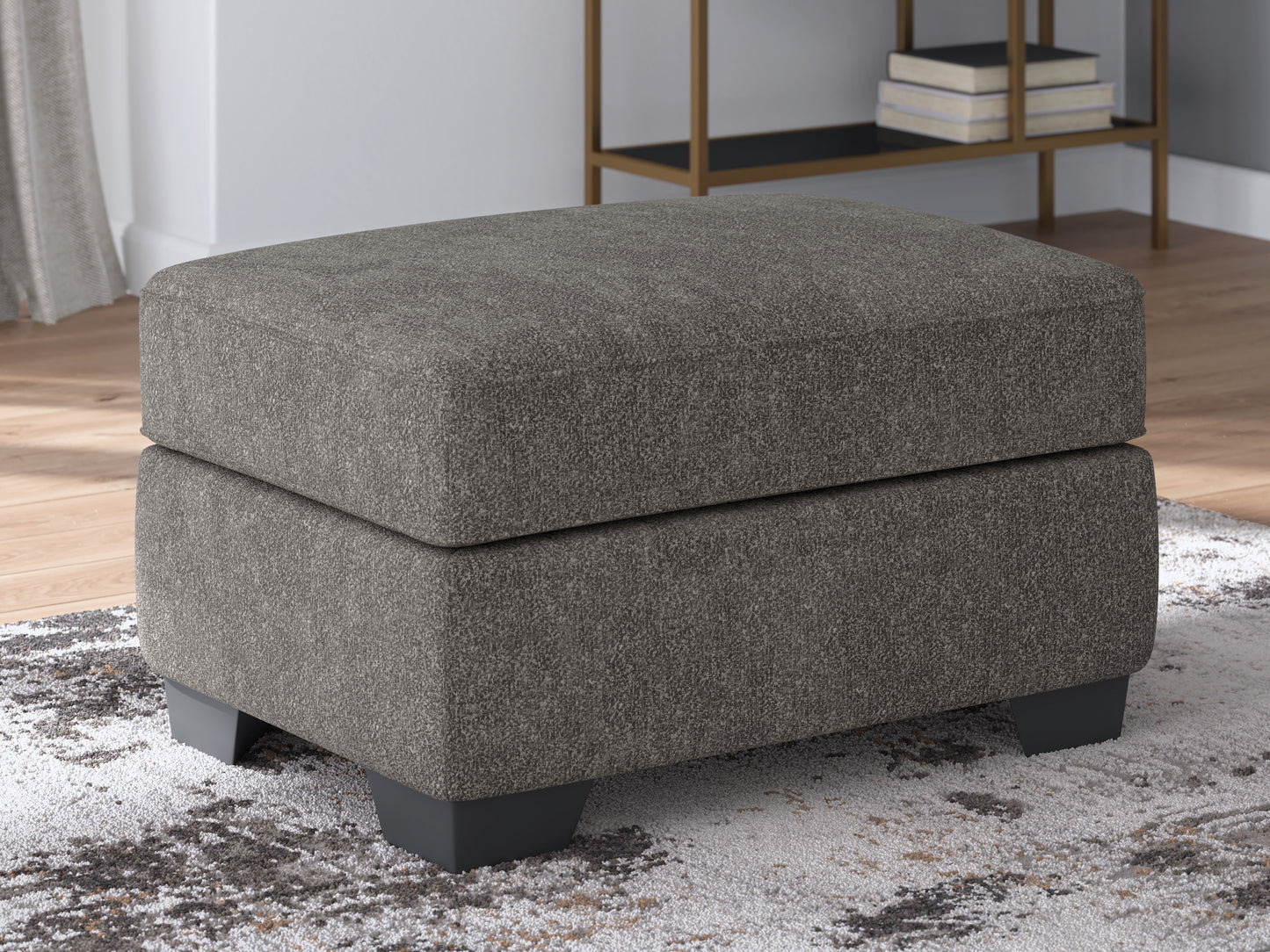Haines Furniture Outlet - Ashley Furniture - Olten Living Room - Ottoman / Graphite - 3130514