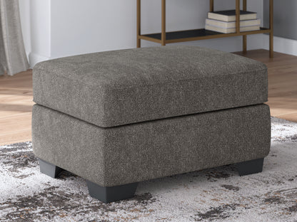 Haines Furniture Outlet - Ashley Furniture - Olten Living Room - Ottoman / Graphite - 3130514