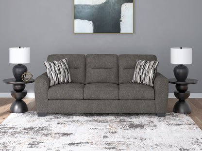 Haines Furniture Outlet - Ashley Furniture - Olten Living Room - Sofa / Graphite - 3130538
