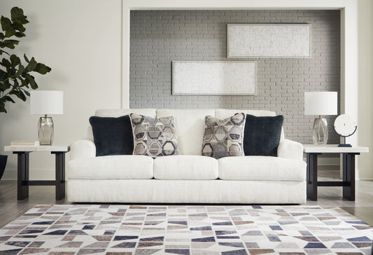 Haines Furniture Outlet - Ashley Furniture - Karinne Living Room - Chair and a Half / Linen - 3140323