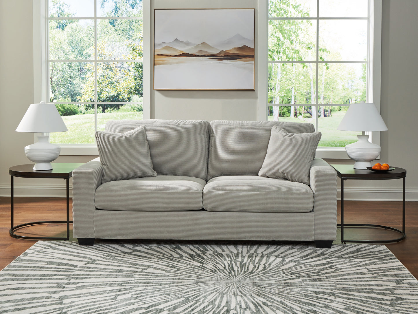 Haines Furniture Outlet - Ashley Furniture - Greenbriar Living Room - Sofa / Smoke - PC3200538