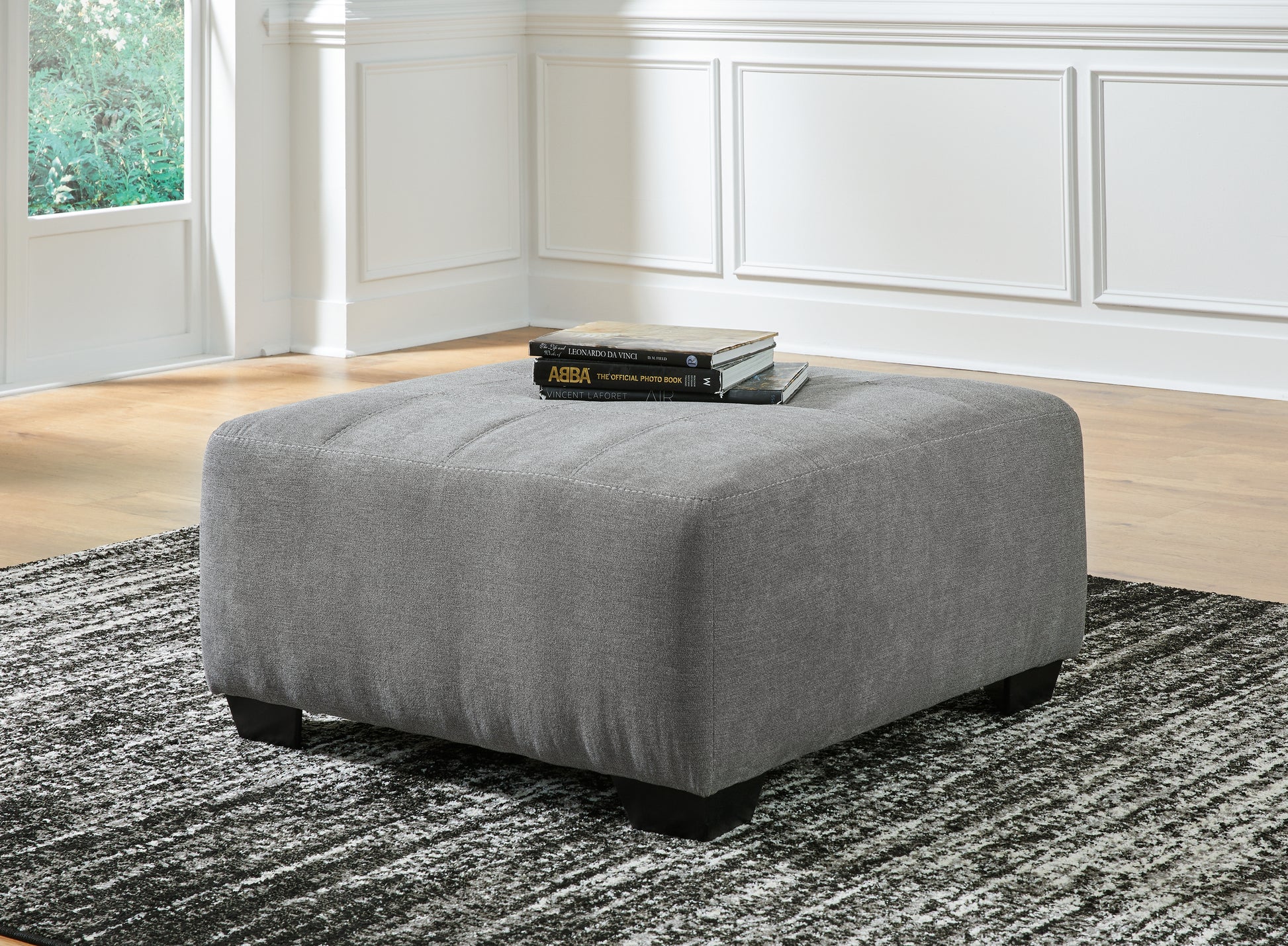 Haines Furniture Outlet - Ashley Furniture - Birkdale Court Living Room - Oversized Accent Ottoman / Gray - 3240208