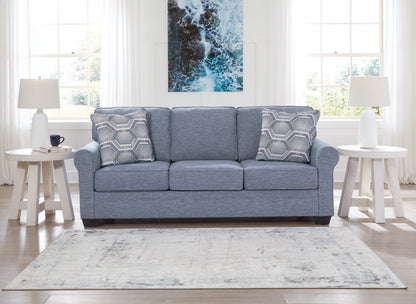 Haines Furniture Outlet - Ashley Furniture - Carissa Manor Living Room - Sofa / Denim - 3260438