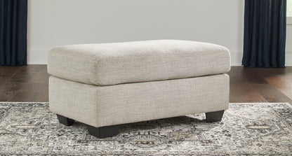 Haines Furniture Outlet - Ashley Furniture - Vayda Living Room - Ottoman / Pebble - 3310414
