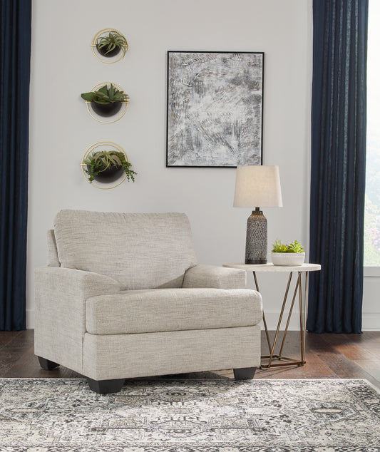 Haines Furniture Outlet - Ashley Furniture - Vayda Living Room - Chair / Pebble - 3310420