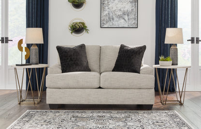 Haines Furniture Outlet - Ashley Furniture - Vayda Living Room - Loveseat / Pebble - 3310435
