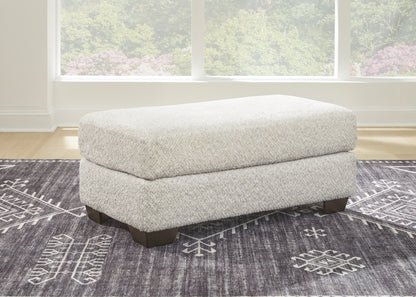 Haines Furniture Outlet - Ashley Furniture - Brebryan Living Room - Ottoman / Flannel - 3440114