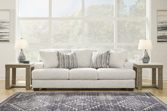 Haines Furniture Outlet - Ashley Furniture - Brebryan Living Room - Ottoman / Flannel - 3440114