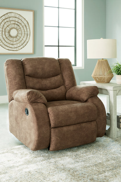 Haines Furniture Outlet - Ashley Furniture - Partymate Living Room - Rocker Recliner / Brindle - 3690225