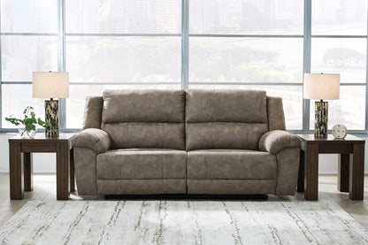 Haines Furniture Outlet - Ashley Furniture - Laresview Living Room - 2 Seat Reclining Sofa / Fossil - 3720381