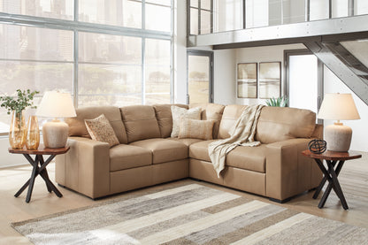 Haines Furniture Outlet - Ashley Furniture - Bandon Sectional - RAF 4-Piece Sectional / Toffee - 38006S6