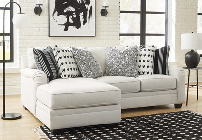 Haines Furniture Outlet - Ashley Furniture - Huntsworth Sectional - RAF 2-Piece Sectional with Chaise / Dove Gray - 39702S1