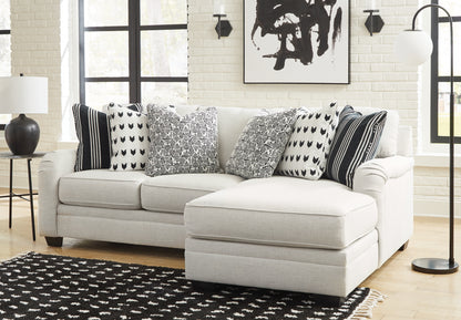 Haines Furniture Outlet - Ashley Furniture - Huntsworth Sectional - RAF 5-Piece Sectional with Chaise / Dove Gray - 39702S5