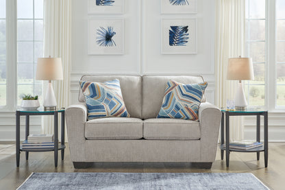 Haines Furniture Outlet - Ashley Furniture - Cashton Living Room - Loveseat / Ice - 4060635