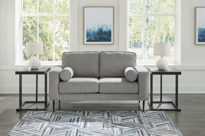Haines Furniture Outlet - Ashley Furniture - Hazela Living Room - Chair / Charcoal - 4110220