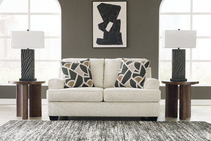 Haines Furniture Outlet - Ashley Furniture - Heartcort Living Room - Loveseat / Quartz - 4460435