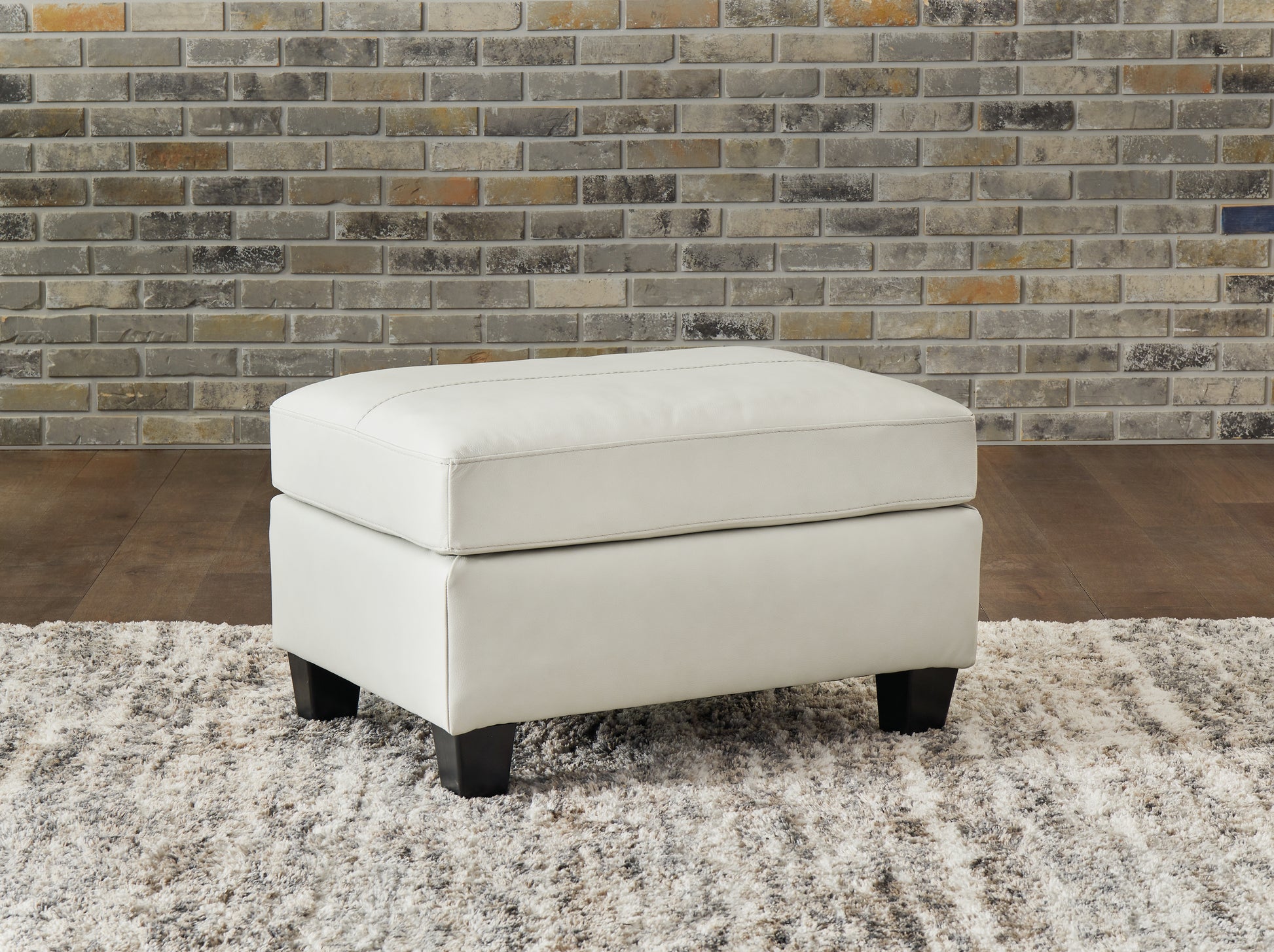 Haines Furniture Outlet - Ashley Furniture - Genoa Living Room - Ottoman / Coconut - 4770414