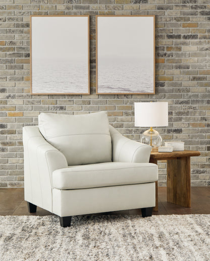 Haines Furniture Outlet - Ashley Furniture - Genoa Living Room - Chair and a Half / Coconut - 4770423