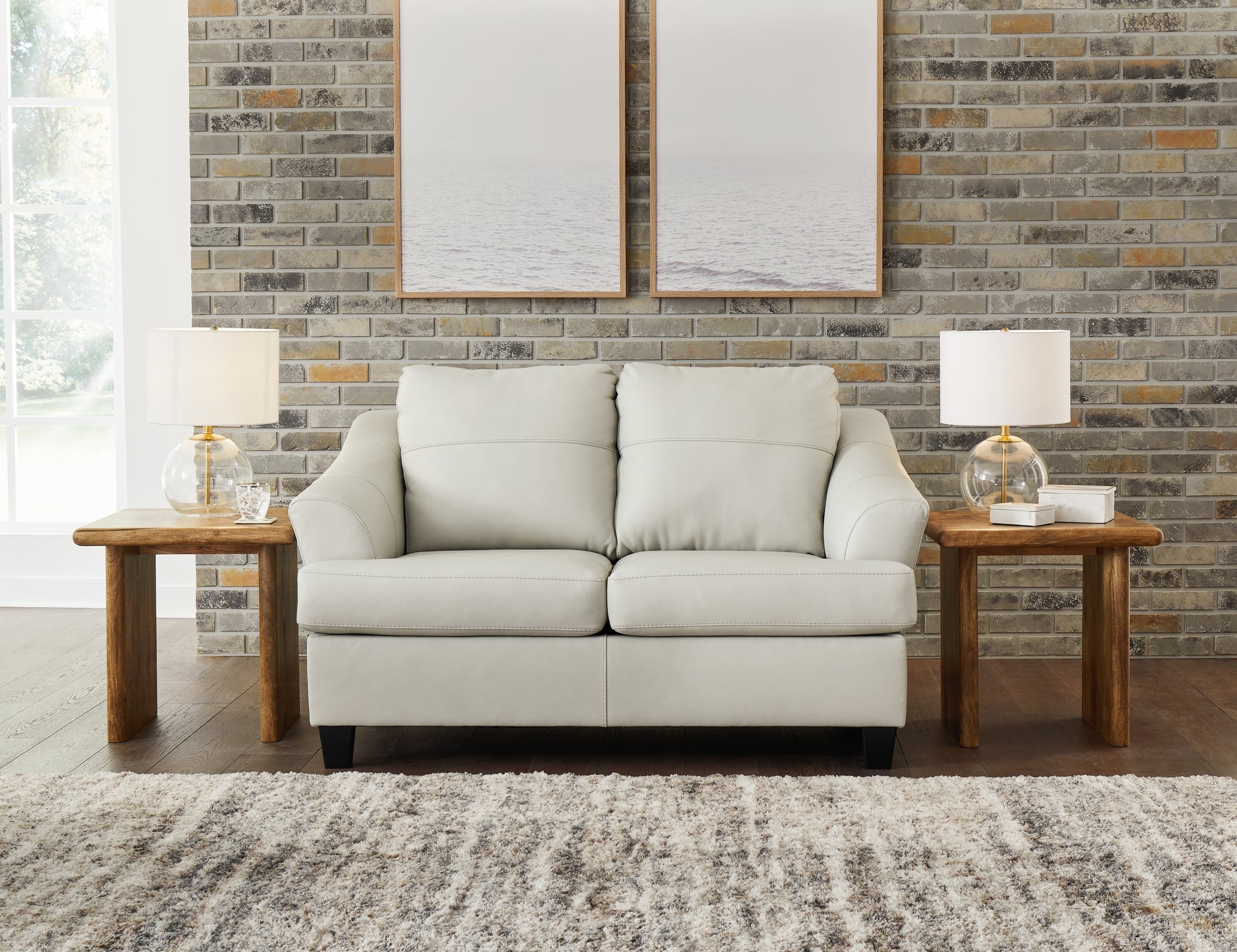 Haines Furniture Outlet - Ashley Furniture - Genoa Living Room - Loveseat / Coconut - 4770435