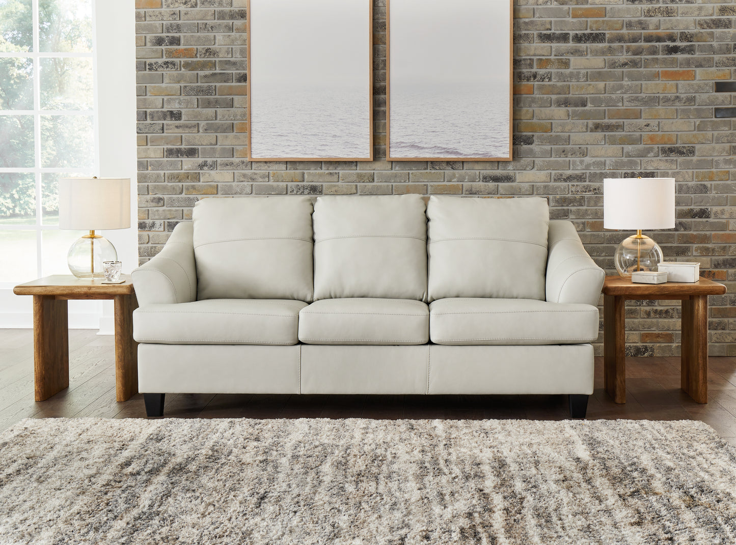 Haines Furniture Outlet - Ashley Furniture - Genoa Living Room - Sofa Chaise / Steel - 4770518
