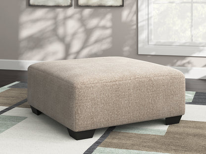 Haines Furniture Outlet - Ashley Furniture - Newellen Living Room - Oversized Accent Ottoman / Hemp - 4840408