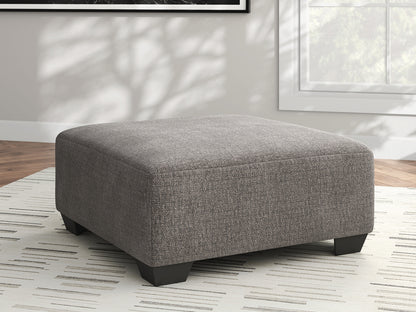 Haines Furniture Outlet - Ashley Furniture - Newellen Living Room - Oversized Accent Ottoman / Greystone - 4840508