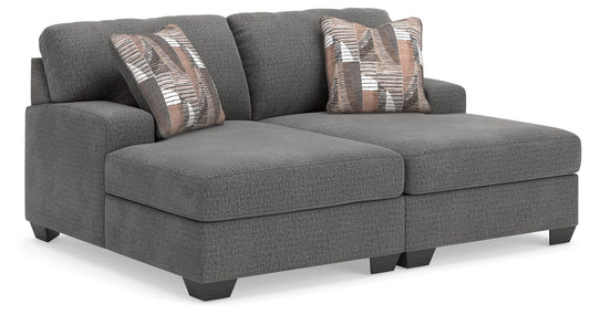 Haines Furniture Outlet - Ashley Furniture - Clarington Sectional - RAF 2-Piece Super Chaise - PC48405S4