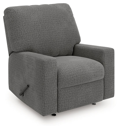 Haines Furniture Outlet - Ashley Furniture - Newellen Living Room - Rocker Recliner / Greystone - 4840525