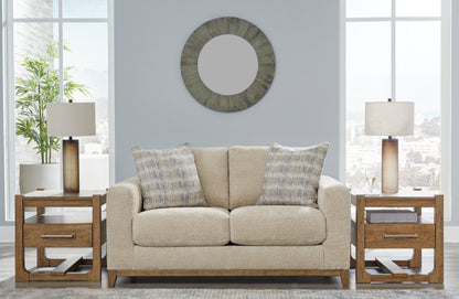 Haines Furniture Outlet - Ashley Furniture - Parklynn Living Room - Loveseat / Desert - 4890235