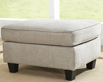 Haines Furniture Outlet - Ashley Furniture - Abney Living Room - Ottoman / Driftwood - 4970114