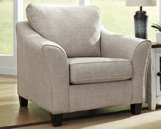 Haines Furniture Outlet - Ashley Furniture - Abney Living Room - Ottoman / Driftwood - 4970114