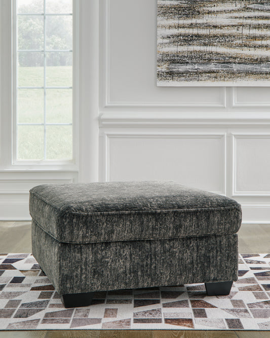 Haines Furniture Outlet - Ashley Furniture - Lonoke Living Room - Chair and a Half / Gunmetal - 5050423