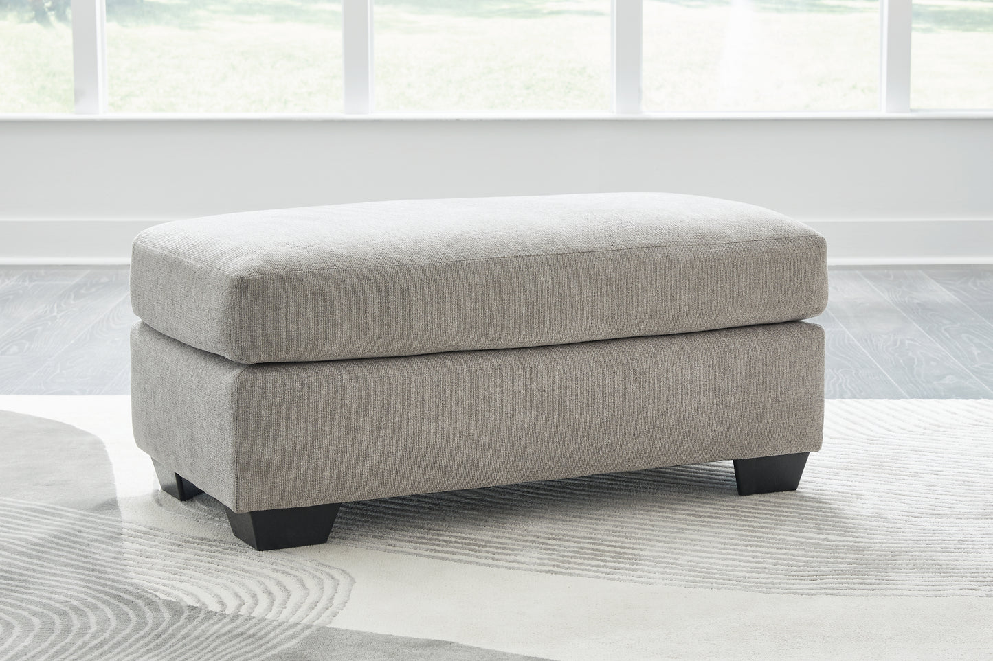Haines Furniture Outlet - Ashley Furniture - Avenal Park Living Room - Ottoman / Flannel - 5080514