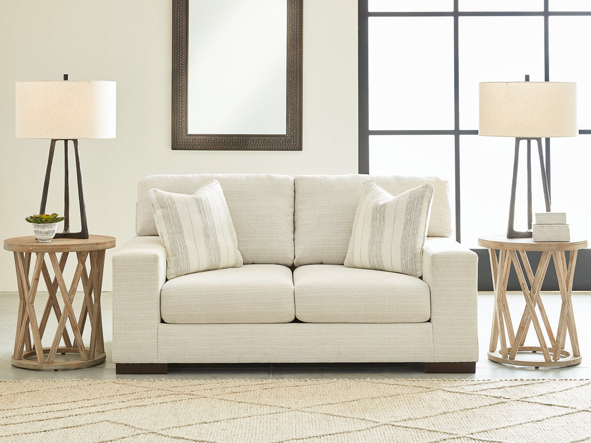 Haines Furniture Outlet - Ashley Furniture - Maggie Living Room - Loveseat / Flax - 5200435