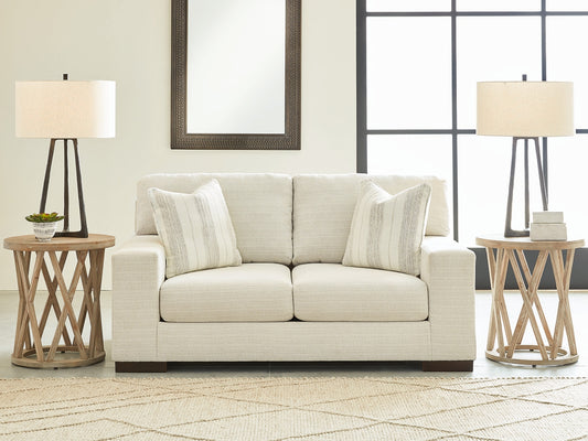 Haines Furniture Outlet - Ashley Furniture - Maggie Living Room - Loveseat / Flax - 5200435