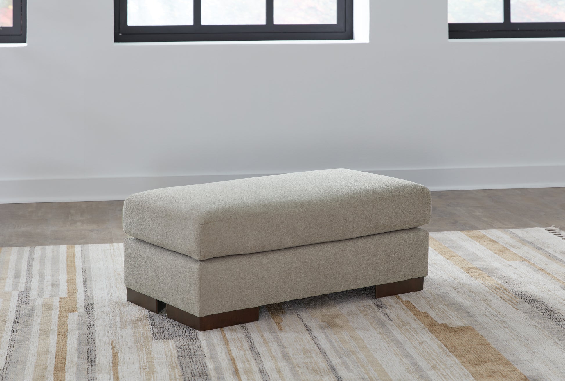 Haines Furniture Outlet - Ashley Furniture - Maggie Living Room - Ottoman / Flax - 5200414