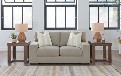 Haines Furniture Outlet - Ashley Furniture - Maggie Living Room - Loveseat / Flax - 5200435