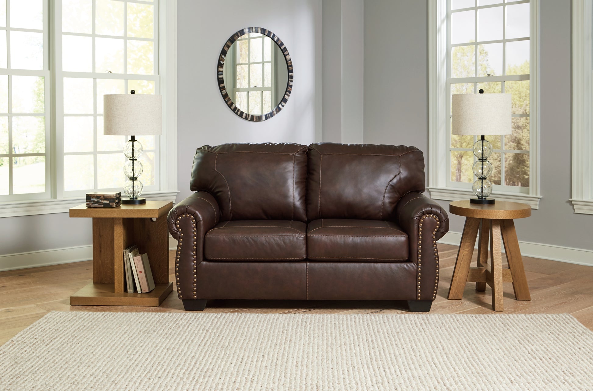 Haines Furniture Outlet - Ashley Furniture - Colleton Living Room - Rocker Recliner / Dark Brown - 5210725