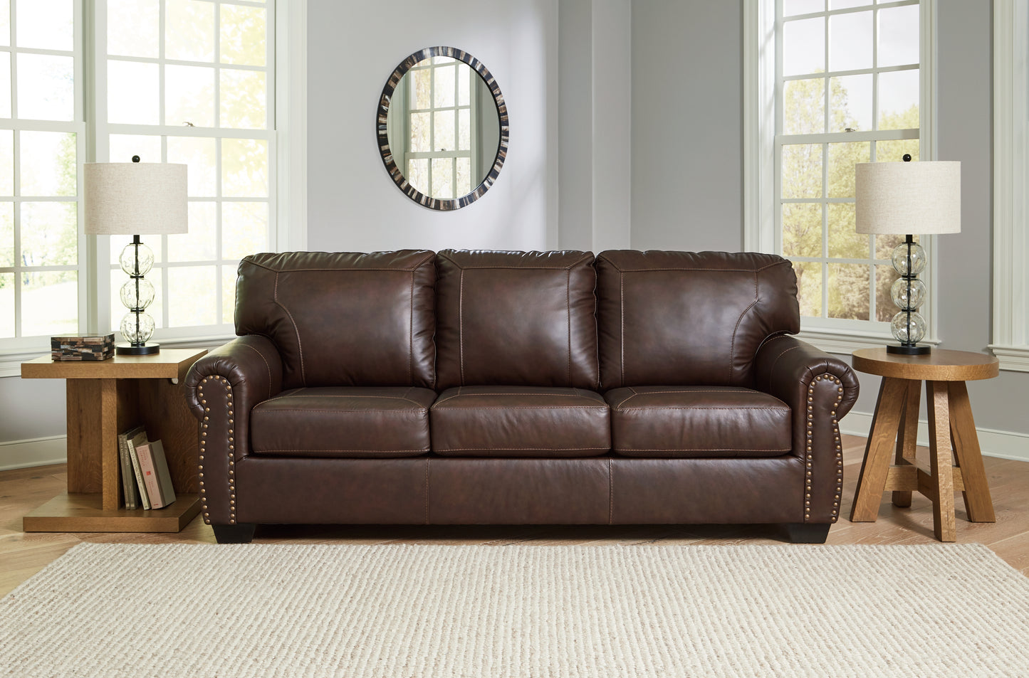 Haines Furniture Outlet - Ashley Furniture - Colleton Living Room - Sofa / Dark Brown - 5210738