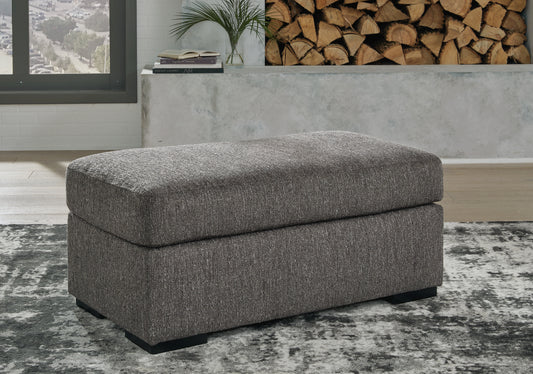 Haines Furniture Outlet - Ashley Furniture - Gardiner Living Room - Ottoman / Pewter - 5240414