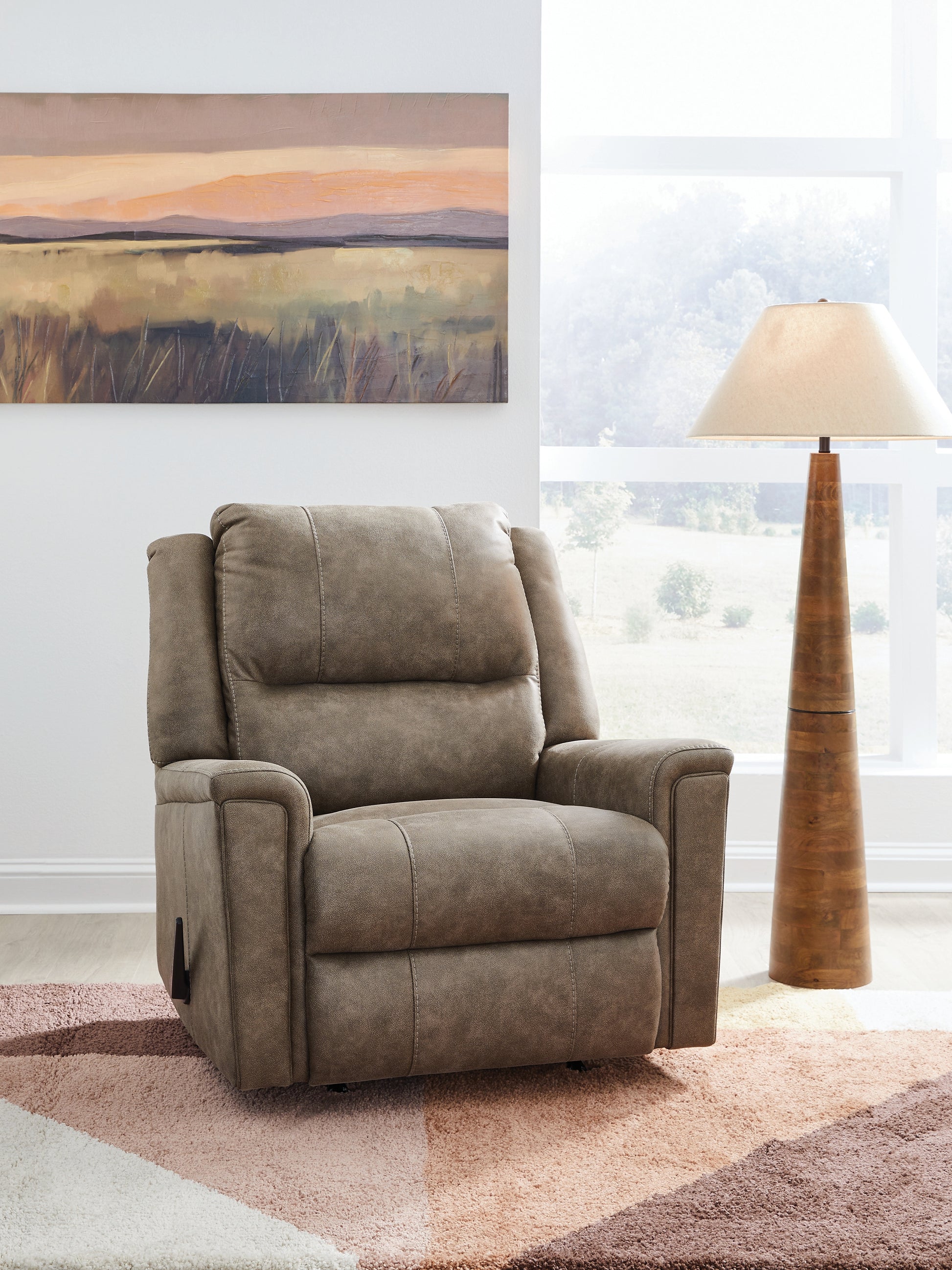 Haines Furniture Outlet - Ashley Furniture - Lixtowel Living Room - Rocker Recliner / Fog - PC5300525