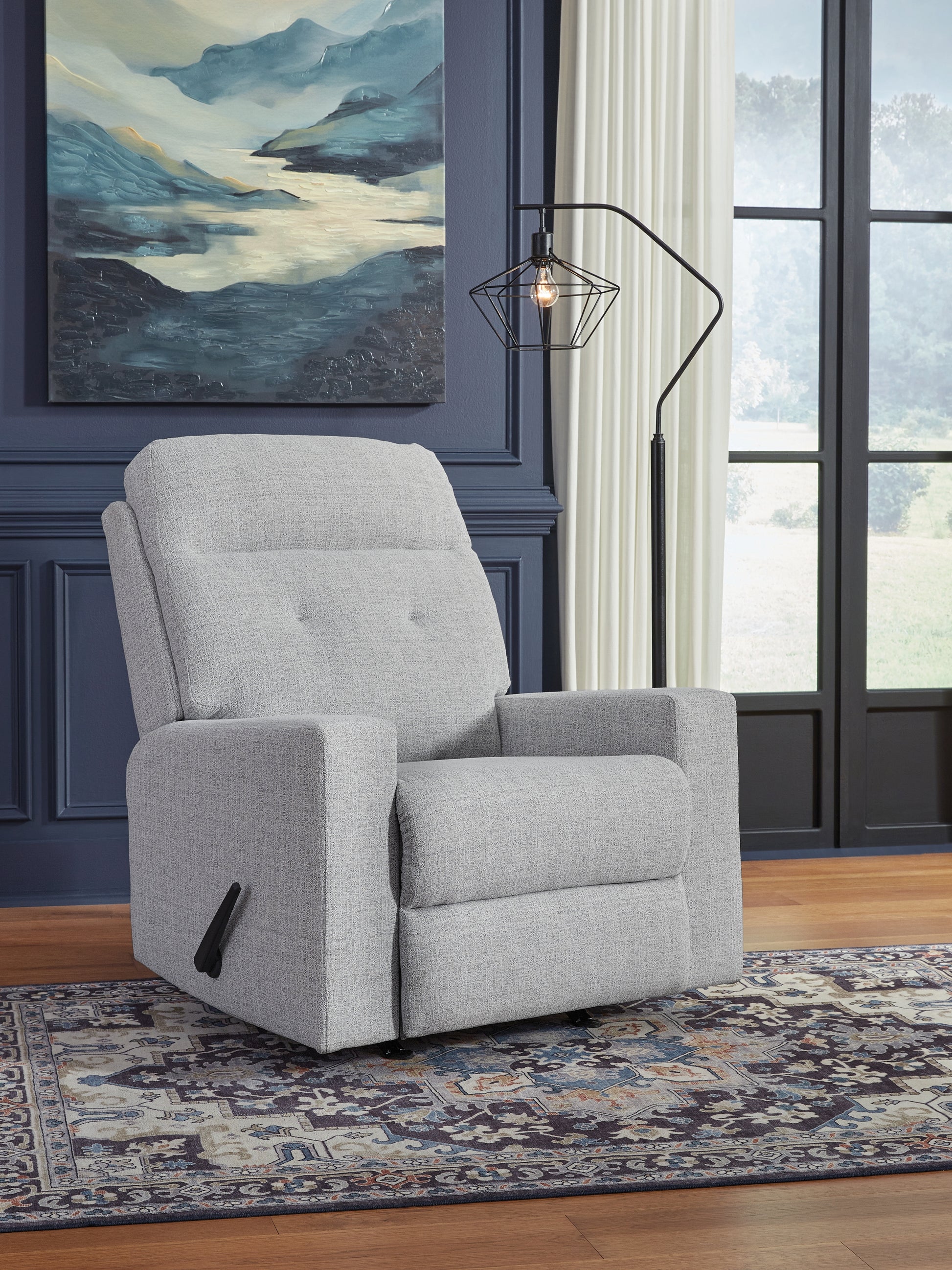 Haines Furniture Outlet - Ashley Furniture - Skillins Living Room - Rocker Recliner / Stone - PC5320425