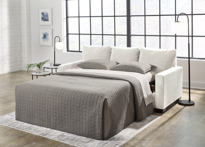 Haines Furniture Outlet - Ashley Furniture - Rannis Living Room - Queen Sofa Sleeper / Snow - 5360339