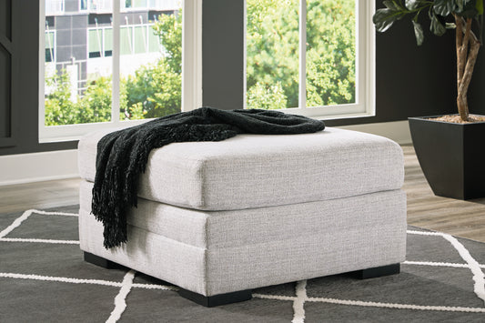 Haines Furniture Outlet - Ashley Furniture - Koralynn Living Room - Oversized Accent Ottoman / Stone - 5410208