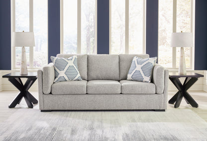 Haines Furniture Outlet - Ashley Furniture - Evansley Living Room - Sofa / Pewter - 5450338